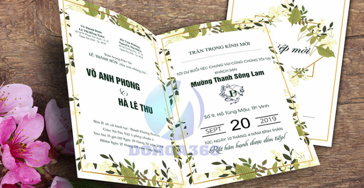 Những lưu ý khi đặt thiệp cưới Những lưu ý khi đặt thiệp cưới