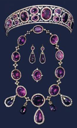 Crown Amethyst Suite of Jewels