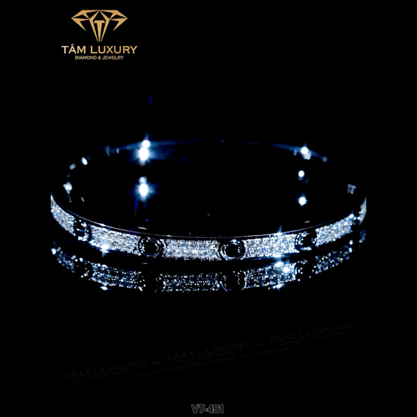 Vòng tay vàng hồng kim cương “Sterling” – Mã VT481