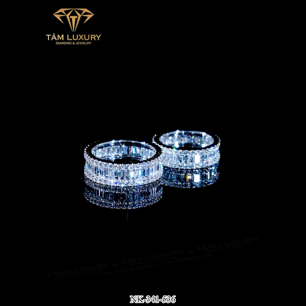 Nhẫn cặp kim cương VVS+ “Gin” – Mã NK359-536