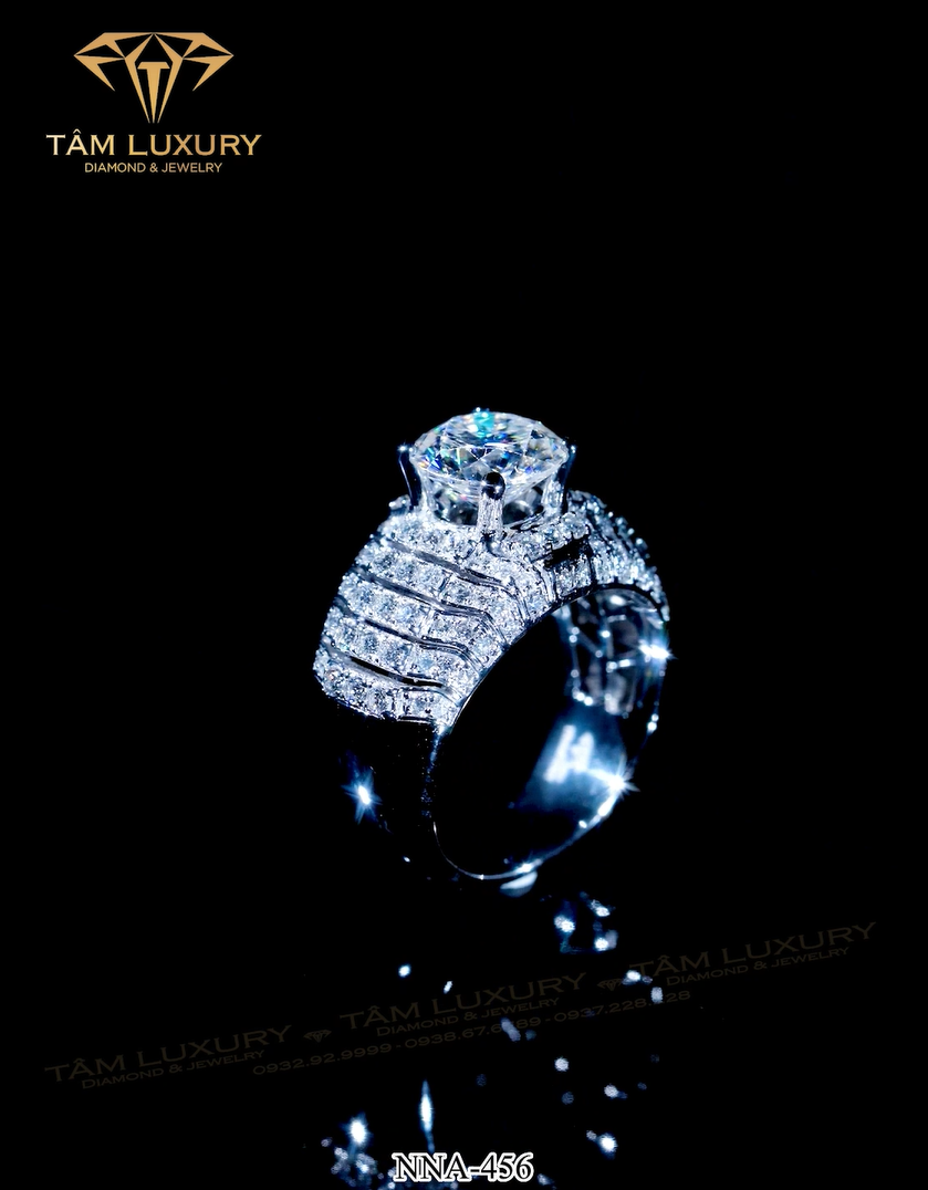 Nhẫn kim cương nam vàng hồng Brandy - Mã NNA456 hình ảnh 2