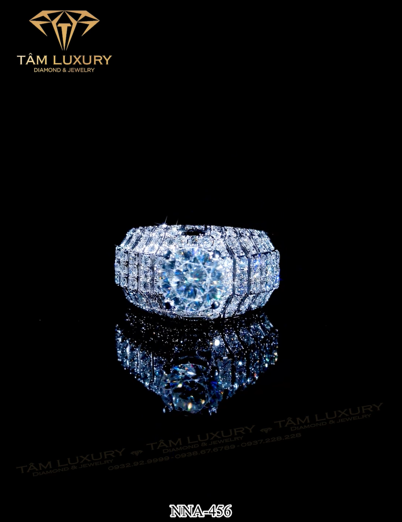 Nhẫn kim cương nam vàng hồng Brandy - Mã NNA456 hình ảnh 4