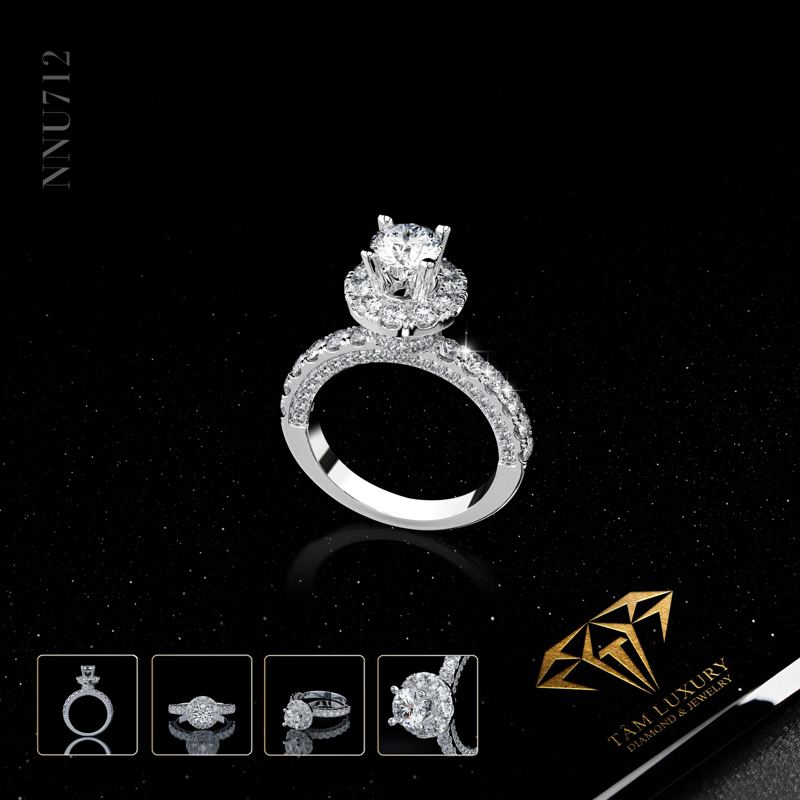 Nhẫn nữ kim cương “Mesmerizing” – Mã NNU712