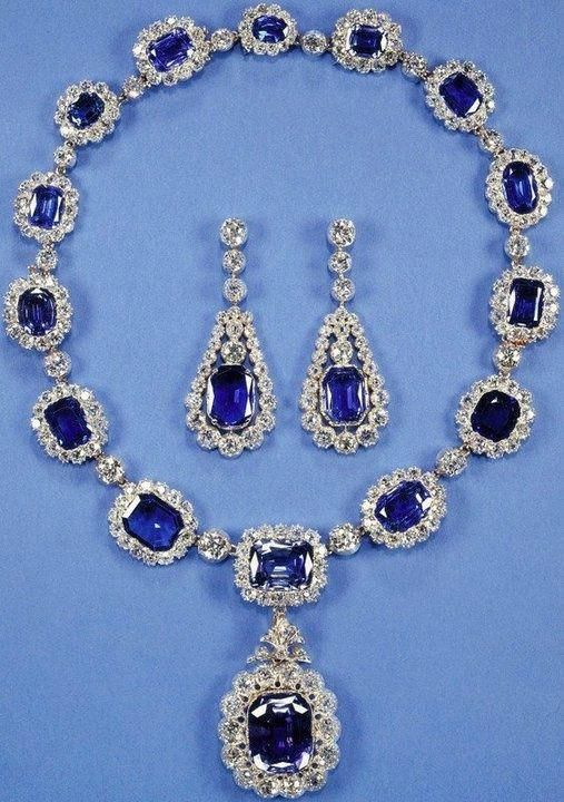 The Victorian Suite of Sapphire and Diamond Set