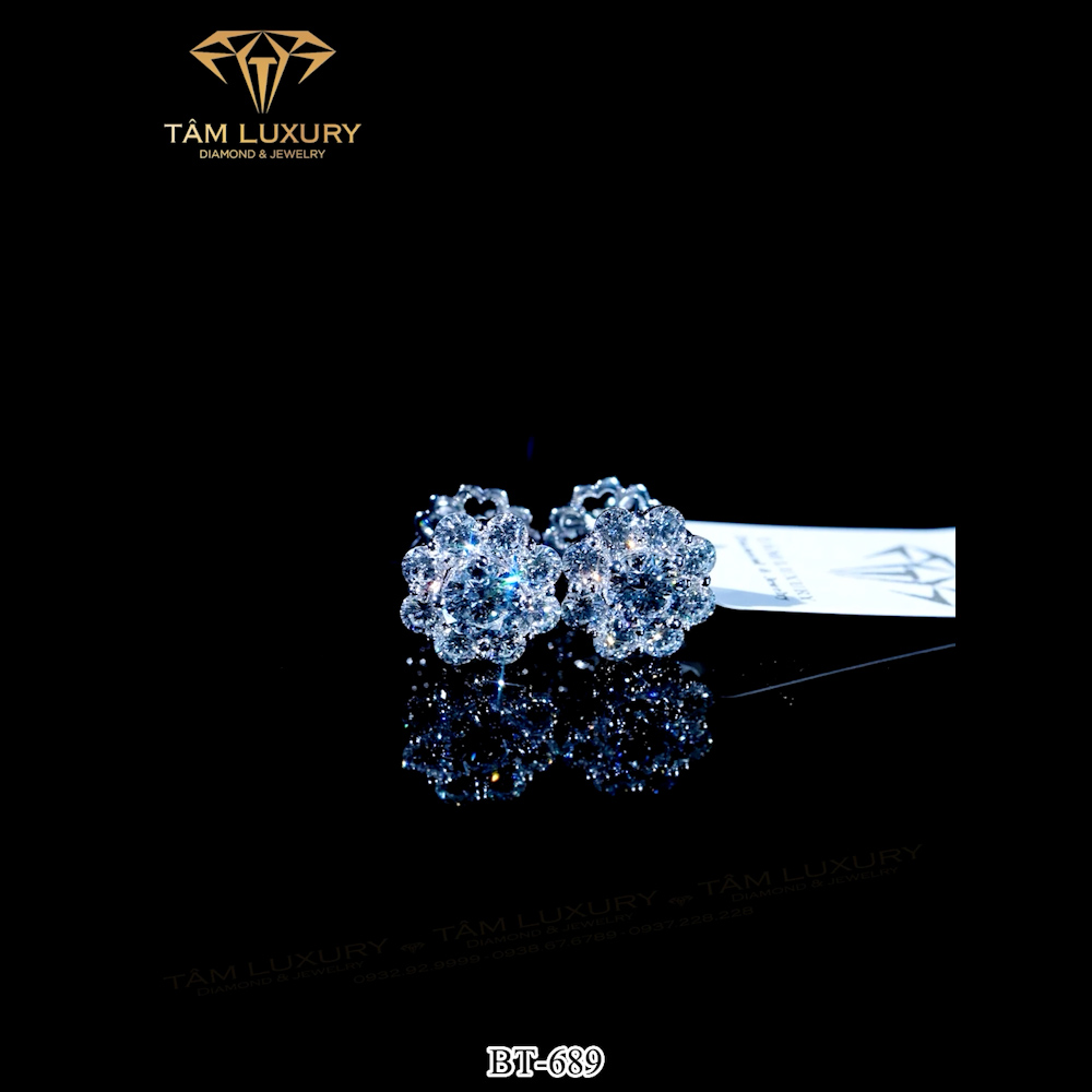 Bông tai Kim cương “Xenia” – Mã BT689