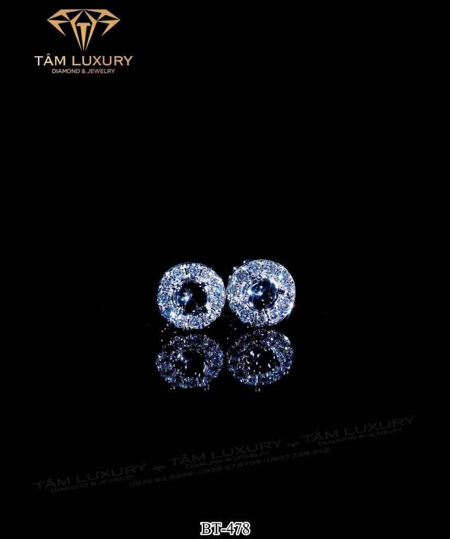Bông Tai Vàng Kim Cương “Dazzling Finery” – Mã BT478