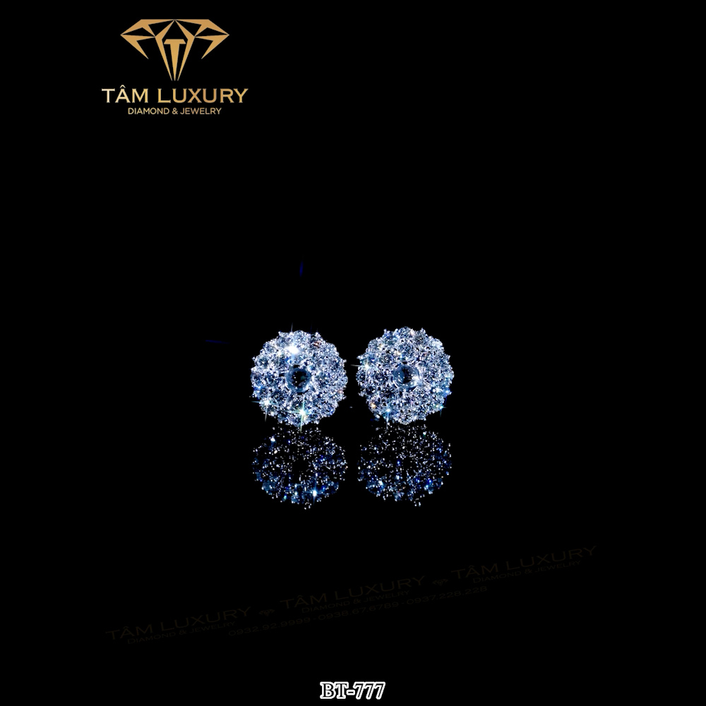 Bông tai Vàng Ý Kim cương “Dalziel” – Mã BT777