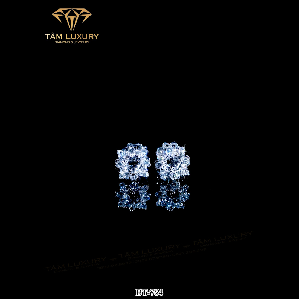 Bông tai Vàng Ý Kim cương “Neala” – Mã BT764
