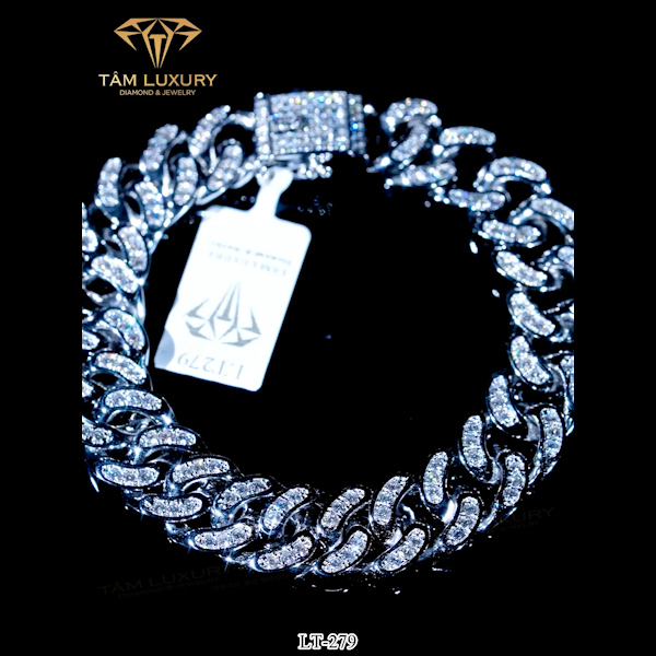 Siêu phẩm lắc tay Kim Cương Vàng Ý 750 “Diamond” – Mã LT279