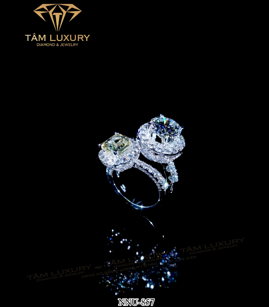 Mẫu nhẫn kim cương nữ “Glamour” – Mã NNU857