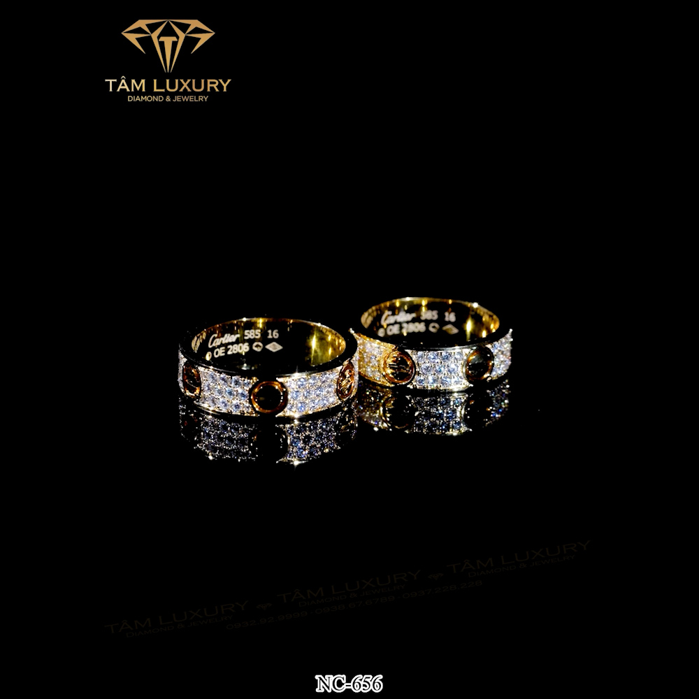 Nhẫn cặp kim cương VVS+ “Charming” – Mã NC656