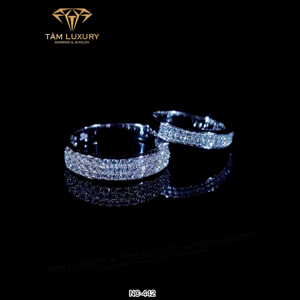 Nhẫn cặp kim cương VVS+ “Elite” – Mã NC442