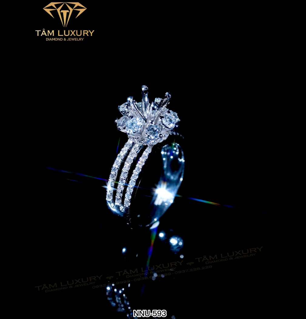 Nhẫn kim cương vàng “Aurora Flame” – Mã NNU593