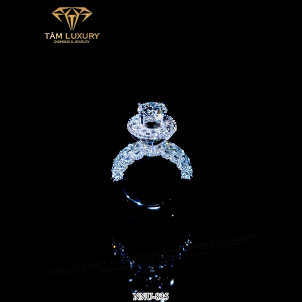 Nhẫn nữ kim cương vàng ý Trustworthy mã NNU835