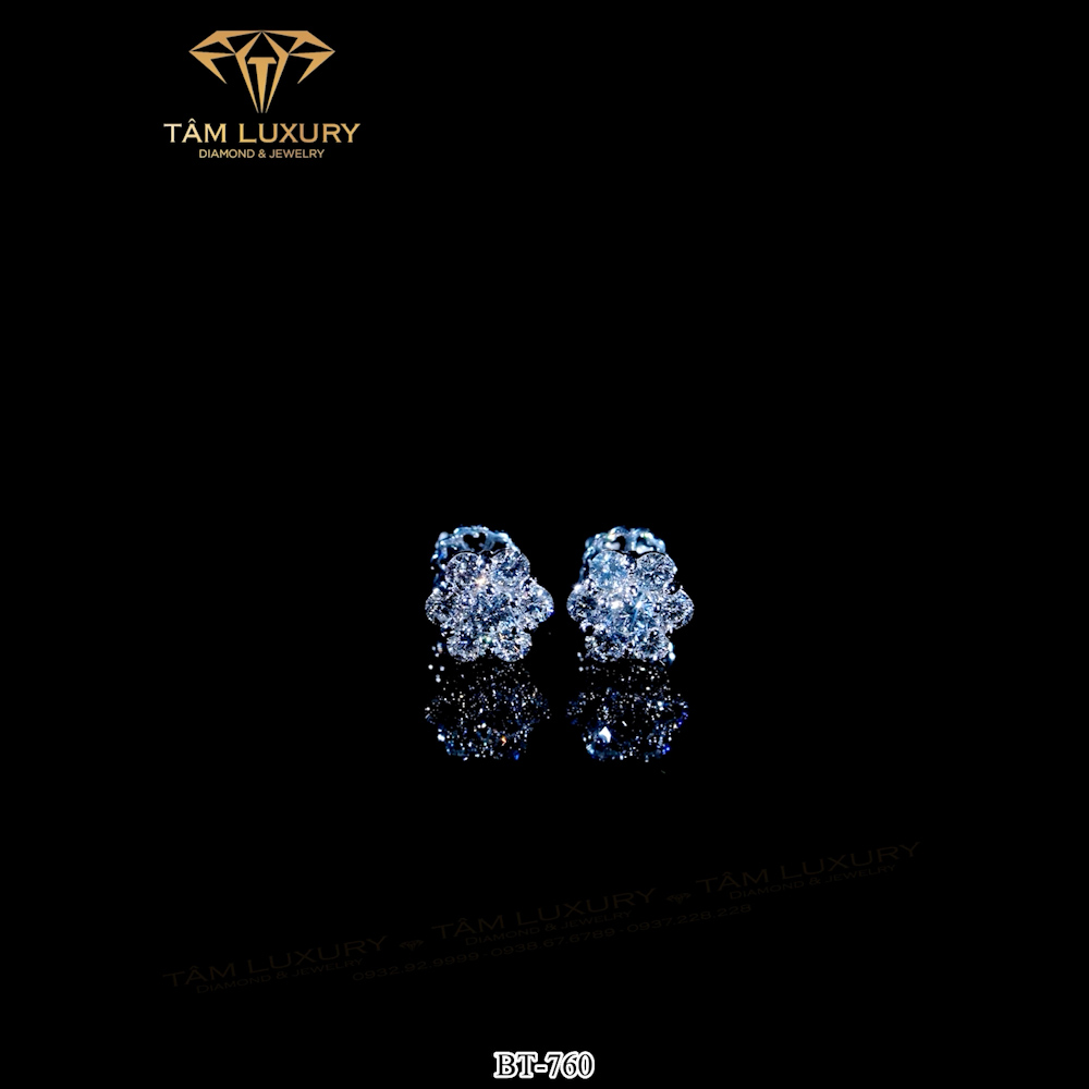 Siêu phẩm Bông tai Kim cương “Edna” – Mã BT760