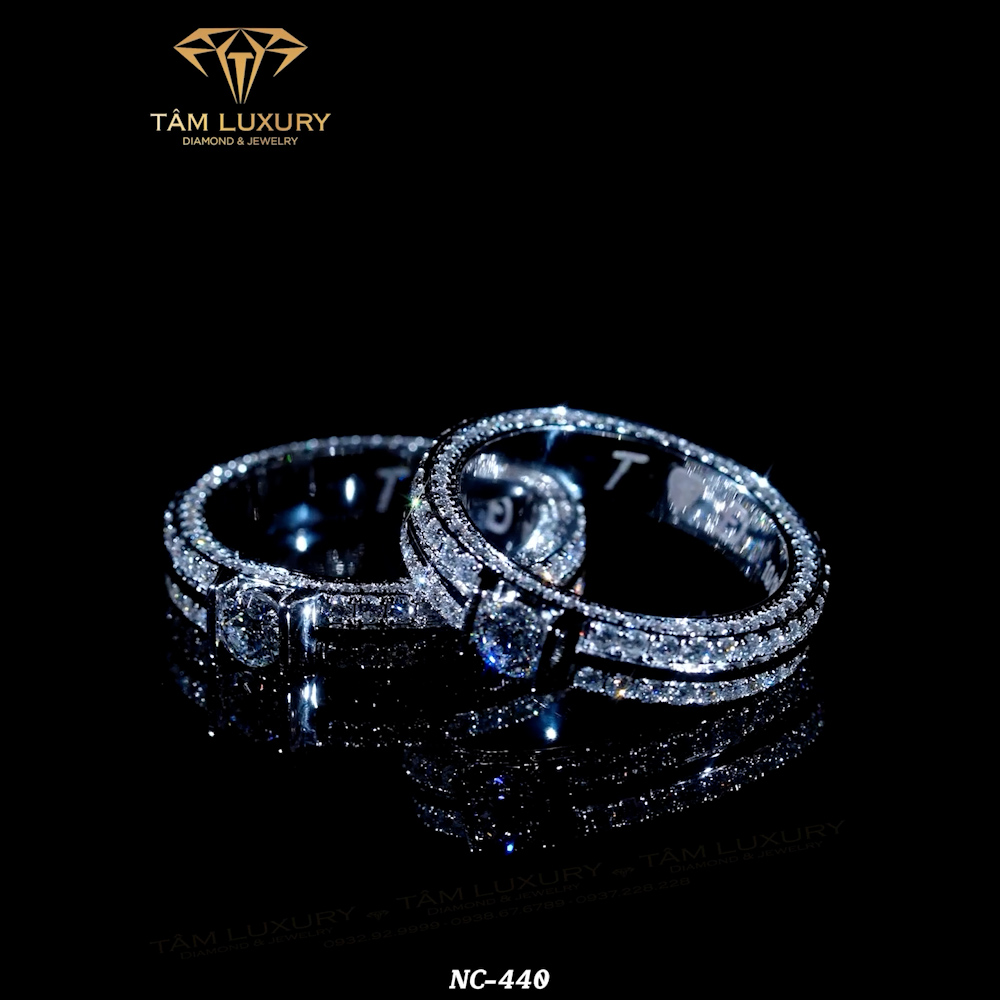 Siêu phẩm Nhẫn cặp kim cương “Illustrious” – Mã NC440