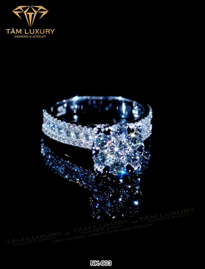 Top 3 Nhẫn kết kim cương được yêu thích nhất tháng 7 “Diamond Essence” – Mã NK603