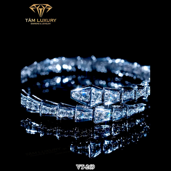 Vòng tay kim cương vàng ý “Enthralling” – Mã VT269