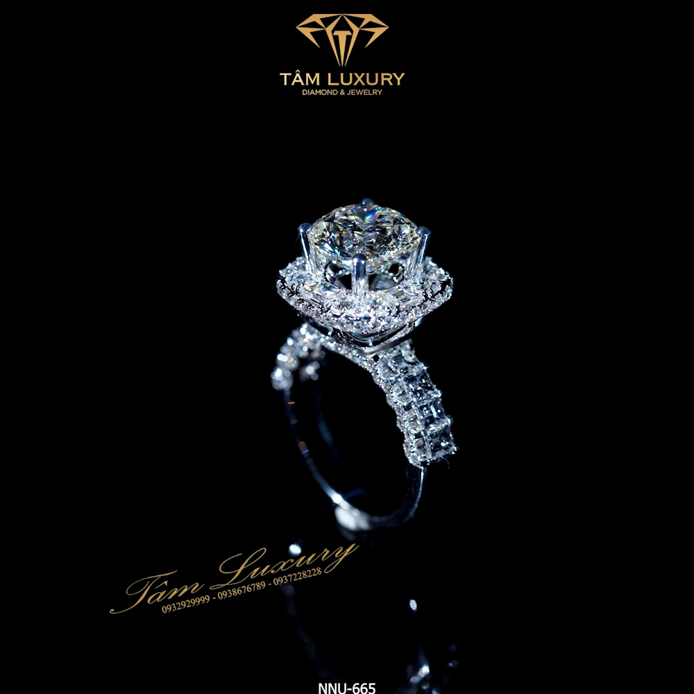 Nhẫn nữ kim cương VVS+ “Drusilla”- Mã NNU665