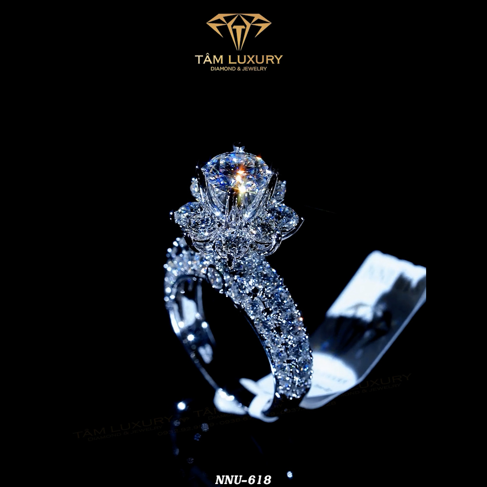 Nhẫn nữ kim cương VVS+ được yêu thích “Juliette”- Mã NNU618