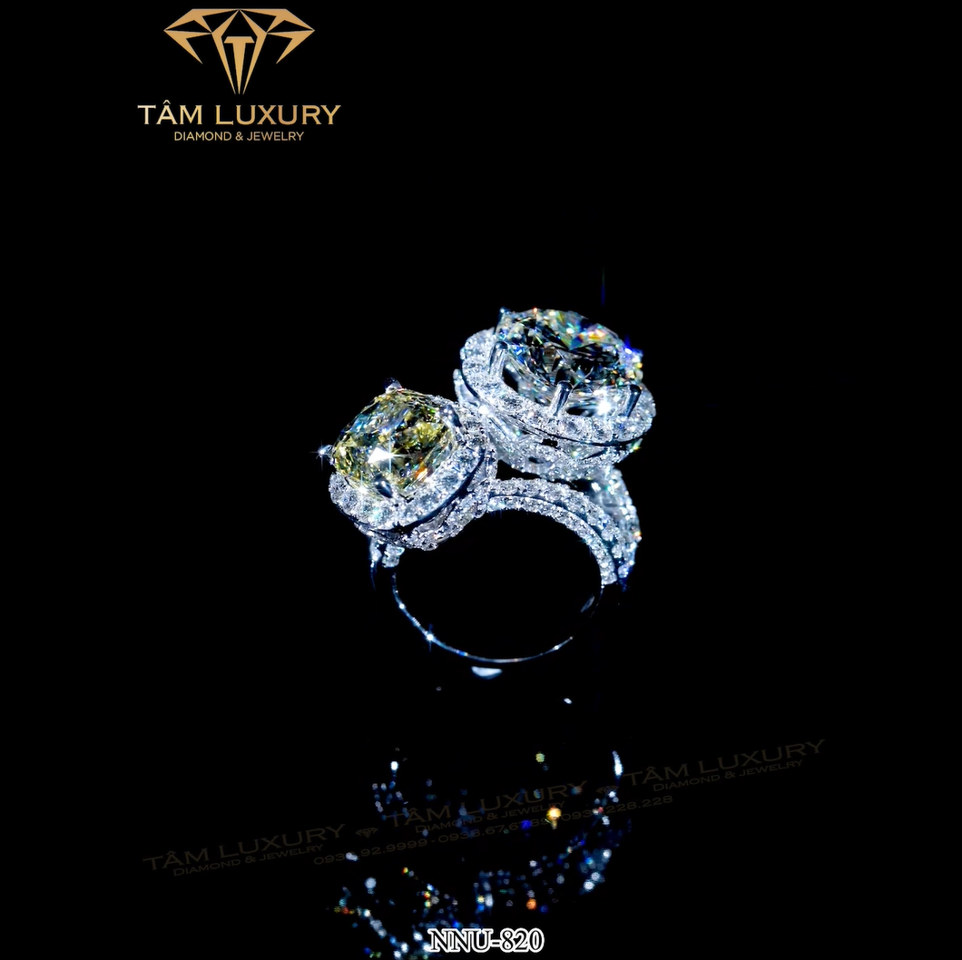 Siêu phẩm Nhẫn nữ kim cương vàng ý 750 “Dieter”- Mã NNU820