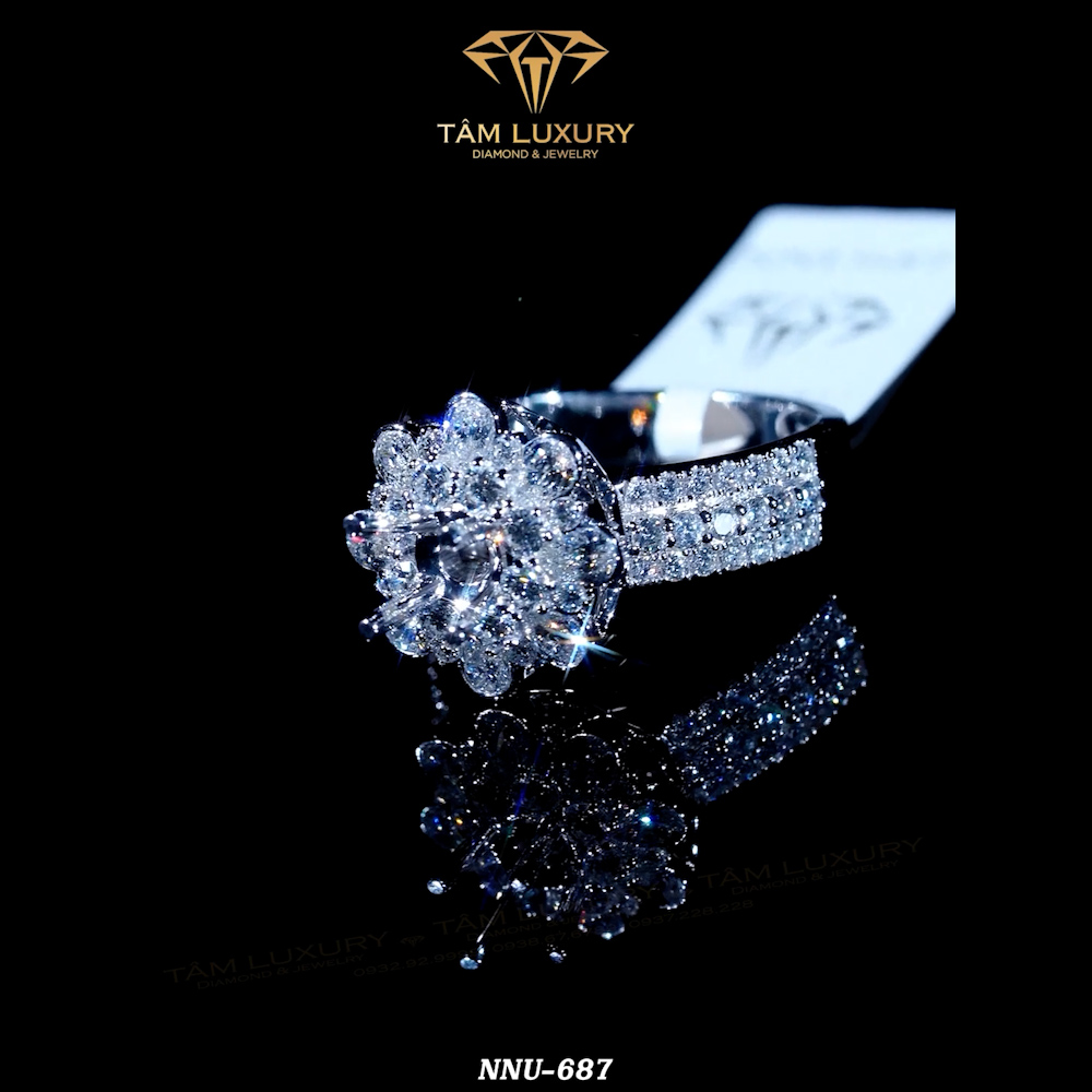 Hình ảnh Nhẫn nữ kim cương "Eirlys"- Mã NNU687 1