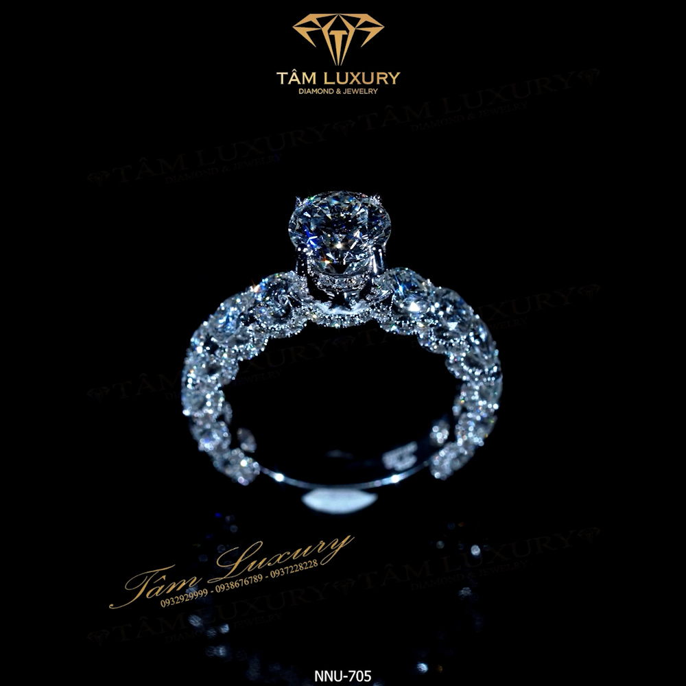 Hình ảnh Nhẫn nữ kim cương "Eulalia"- Mã NNU705 2
