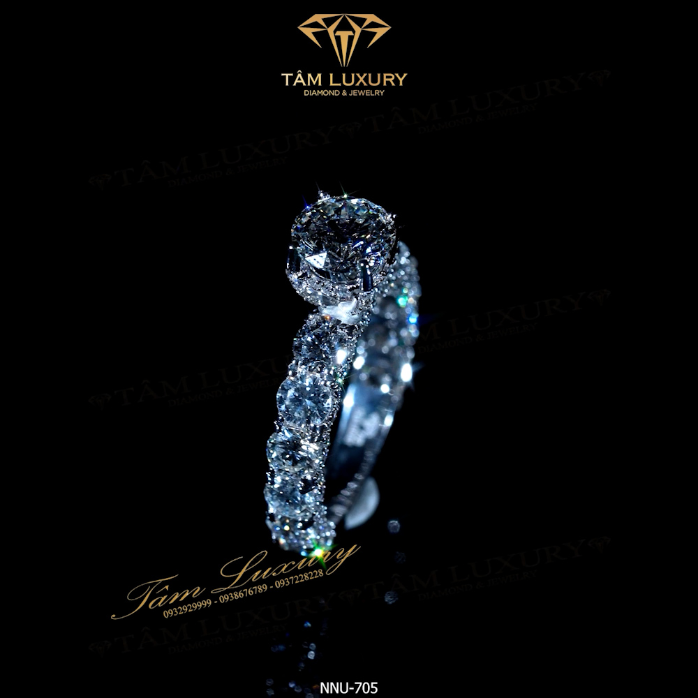 Hình ảnh Nhẫn nữ kim cương "Eulalia"- Mã NNU705 3