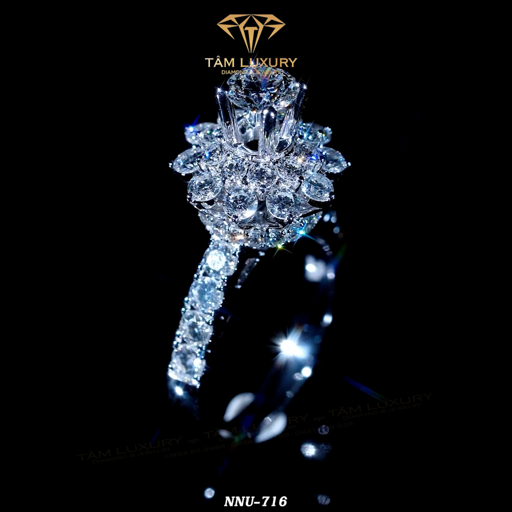 Hình ảnh Nhẫn nữ kim cương "Fidelia"- Mã NNU716 4