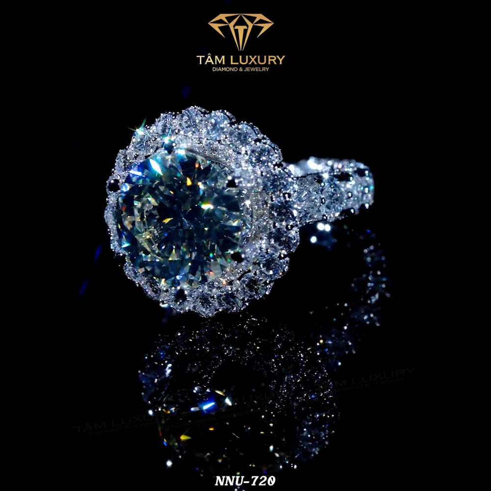 Hình ảnh Nhẫn nữ kim cương "Genevieve"- Mã NNU720 1