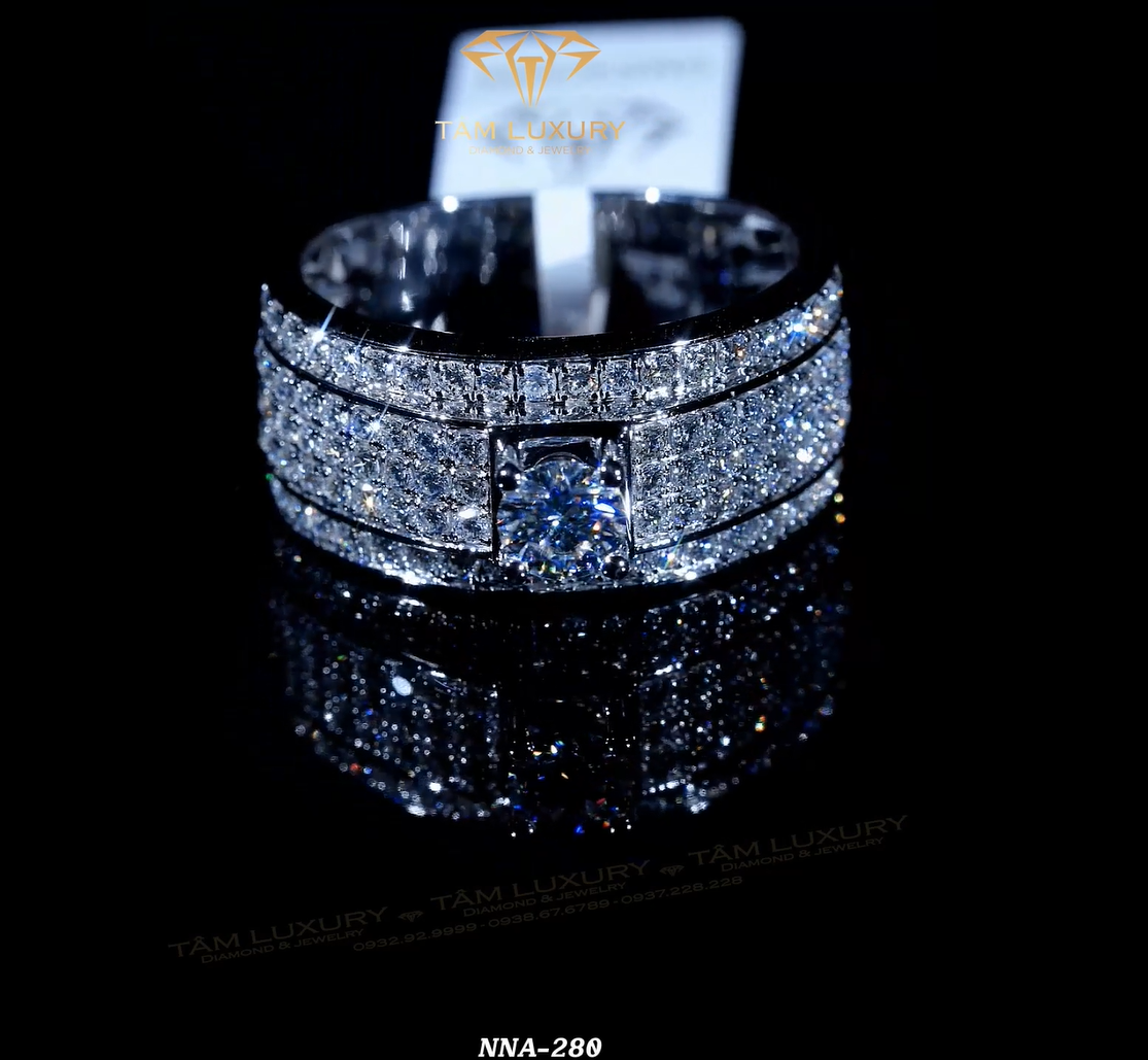 Nhẫn kim cương nam được yêu thích nhất Titus - Mã NNA280 hinh