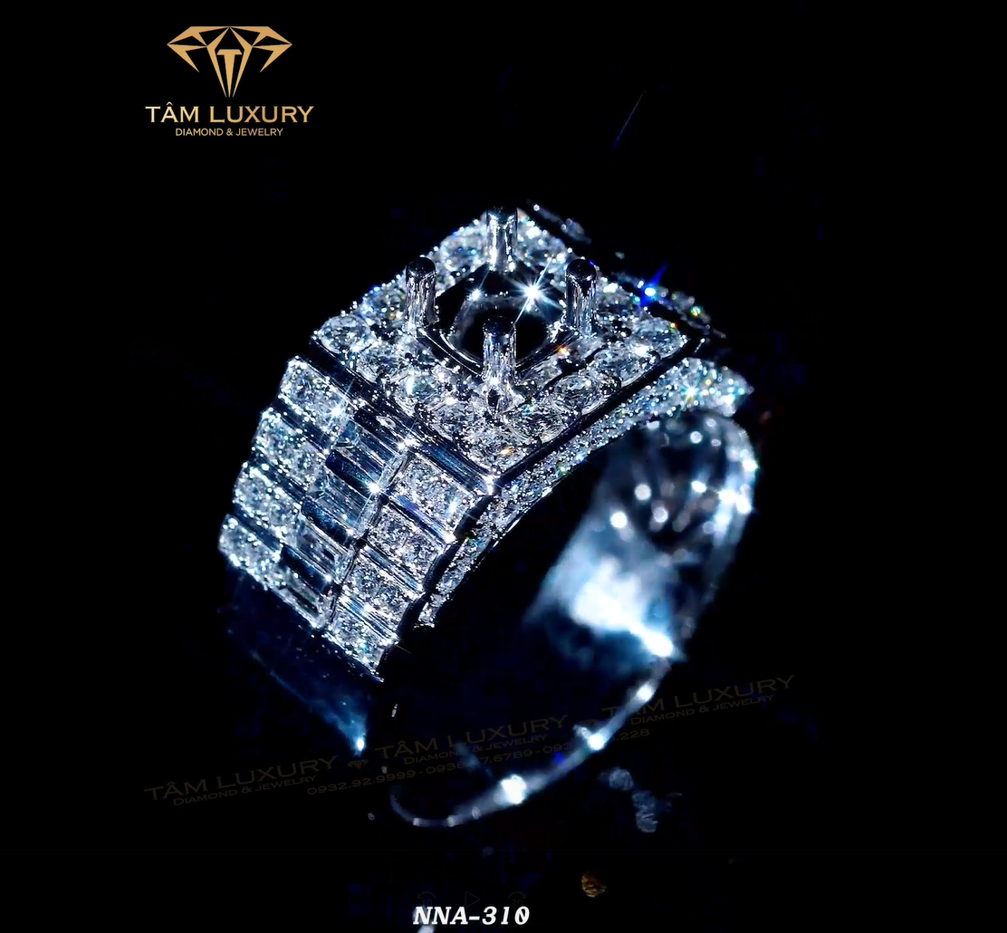 Top nhẫn kim cương nam vàng ý được yêu thích “Lionel” – Mã NNA310