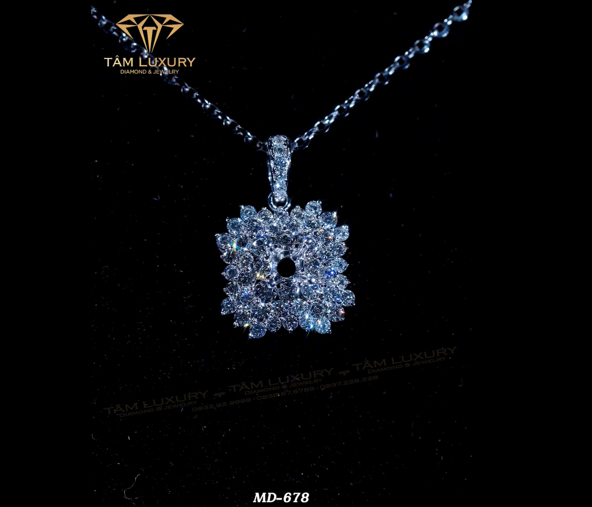 Mặt dây chuyền kim cương vàng ý 750 “Fedelia” – Mã MD678
