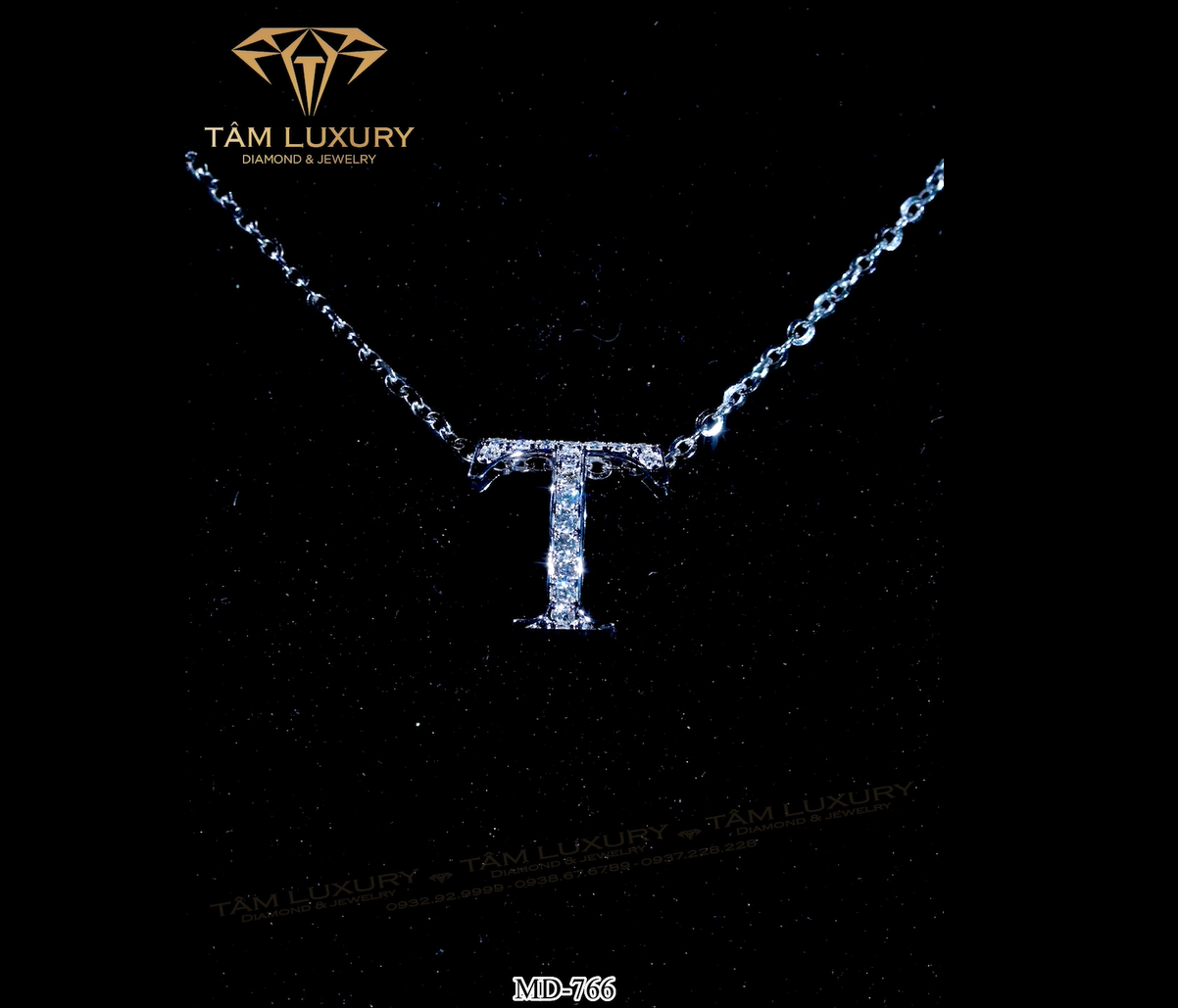 Mặt dây chuyền kim cương vàng ý Hypatiaaa - Mã MD766 hinh 1