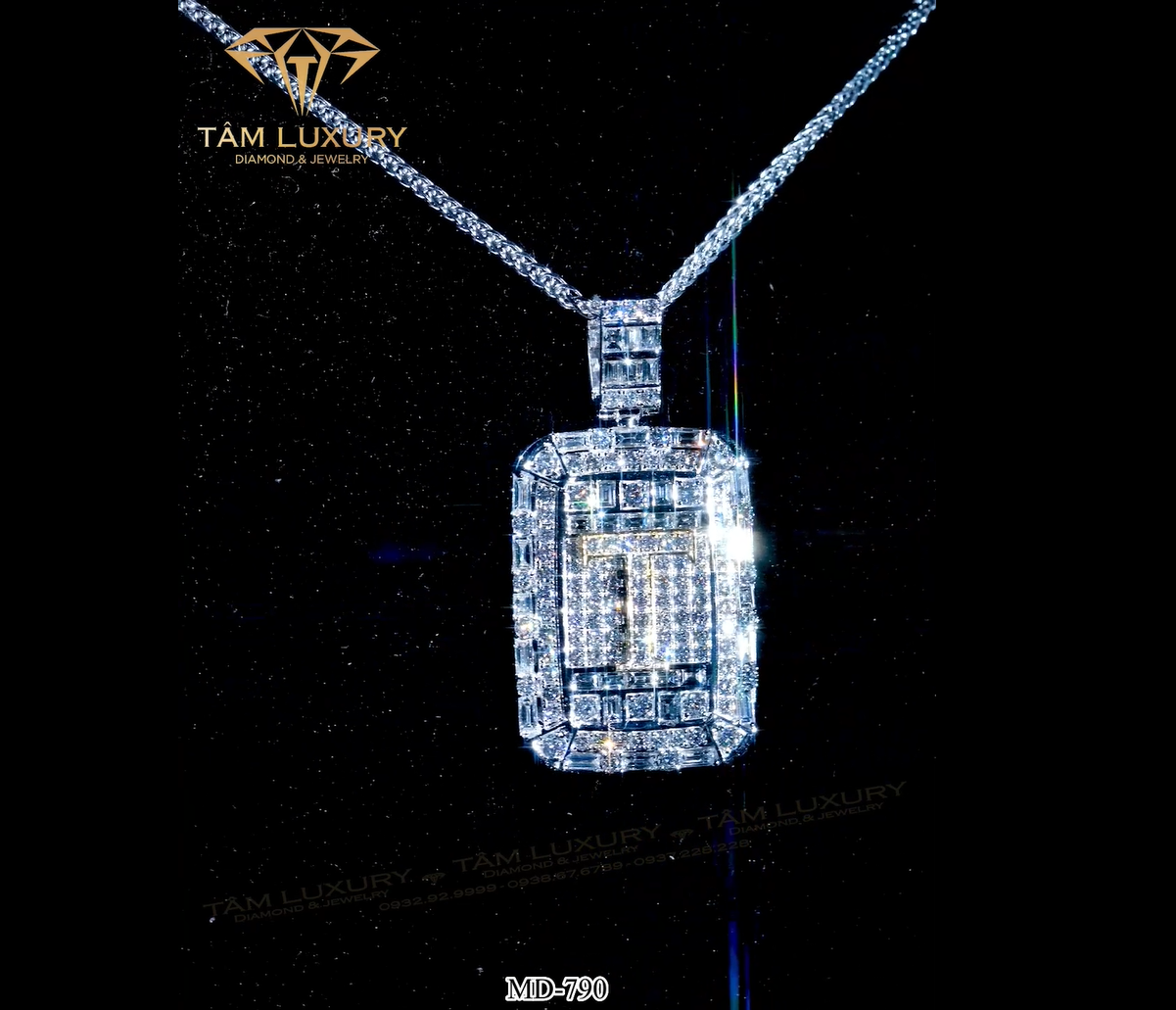 Mặt dây chuyền kim cương vàng ý “Jena” – Mã MD790