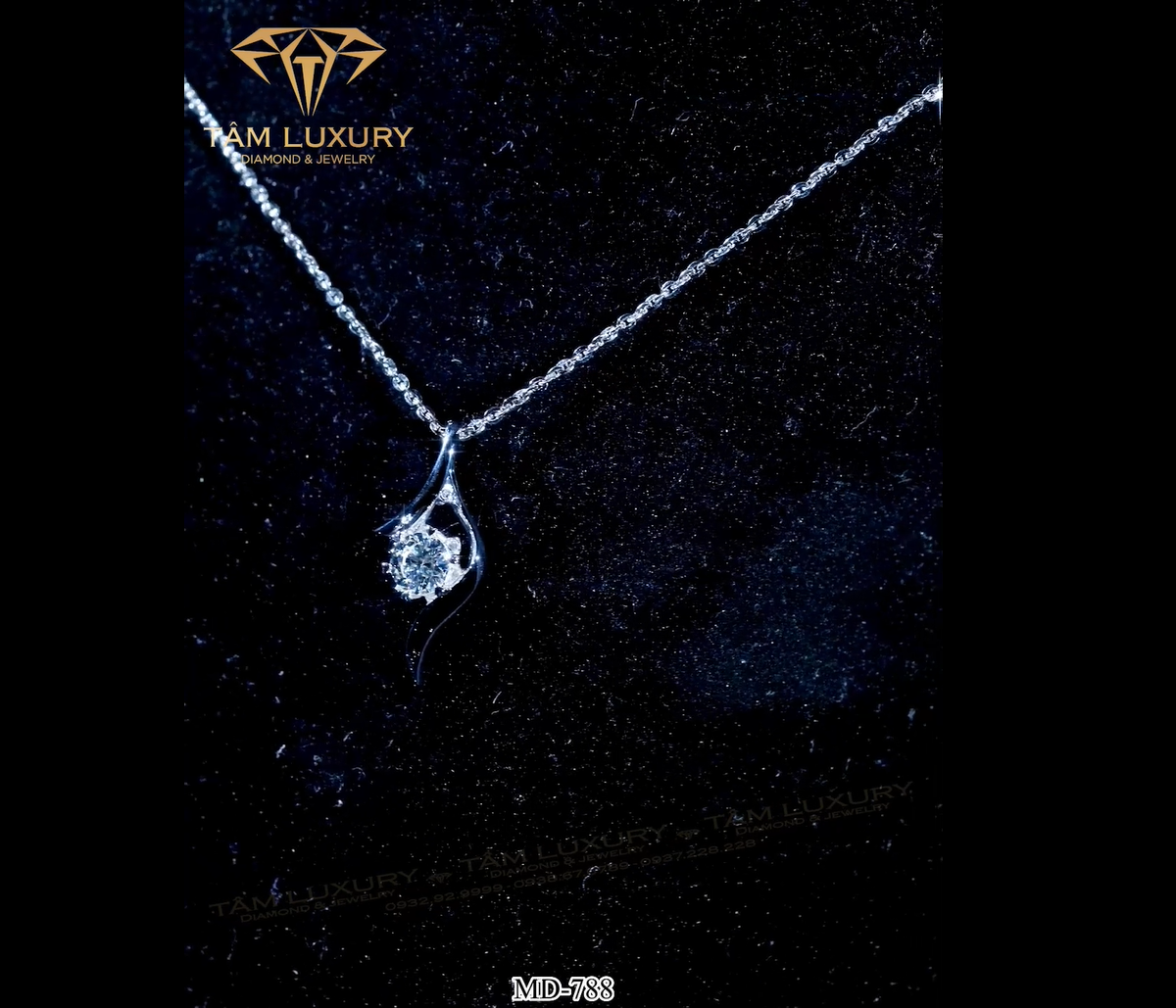 Mặt dây chuyền kim cương vàng ýJoyce - Mã MD788 hinh 3