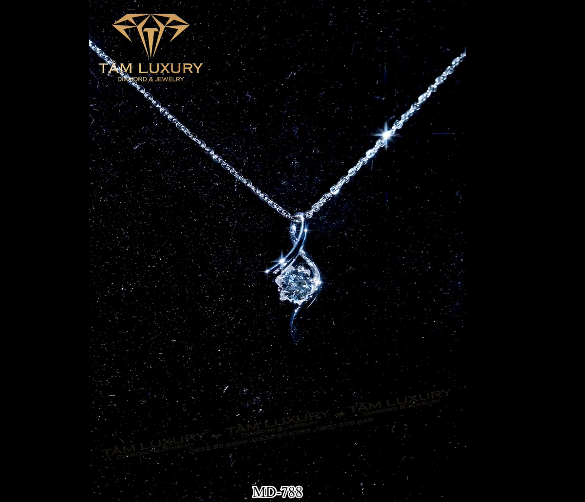 Mặt dây chuyền kim cương vàng ýJoyce - Mã MD788 hinh 4