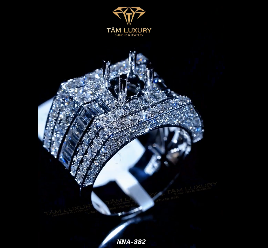 Nhẫn kim cương nam vàng ý VVS+ “Frederik” – Mã NNA382