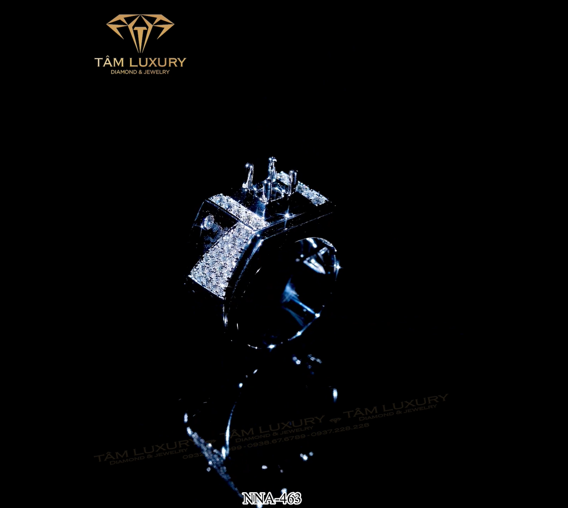Nhẫn kim cương nam vàng ý VVS+ “Nasus” – Mã NNA463