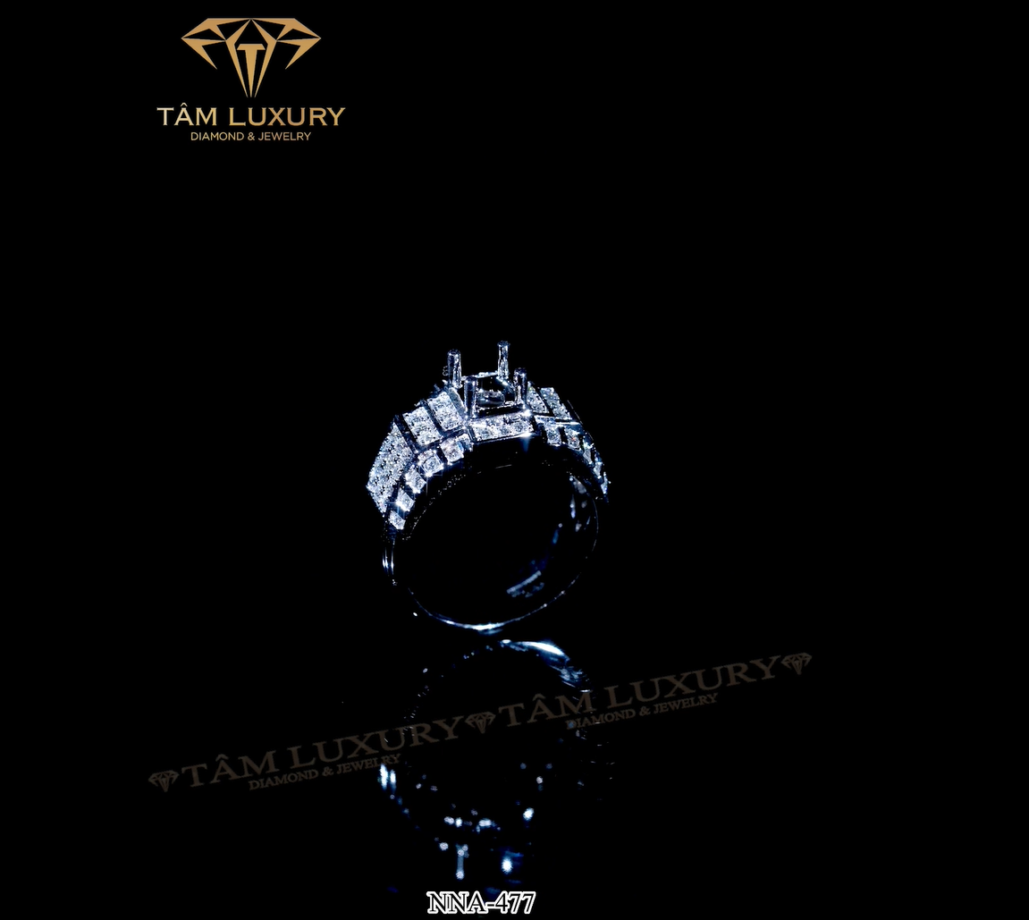 Top nhẫn kim cương nam được yêu thích nhiều tại Tâm Luxury “Dempsey” – Mã NNA477