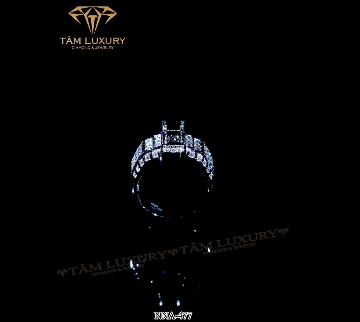 Top nhẫn kim cương nam được yêu thích nhiều tại Tâm Luxury Dempsey - Mã NNA477 hinh 5