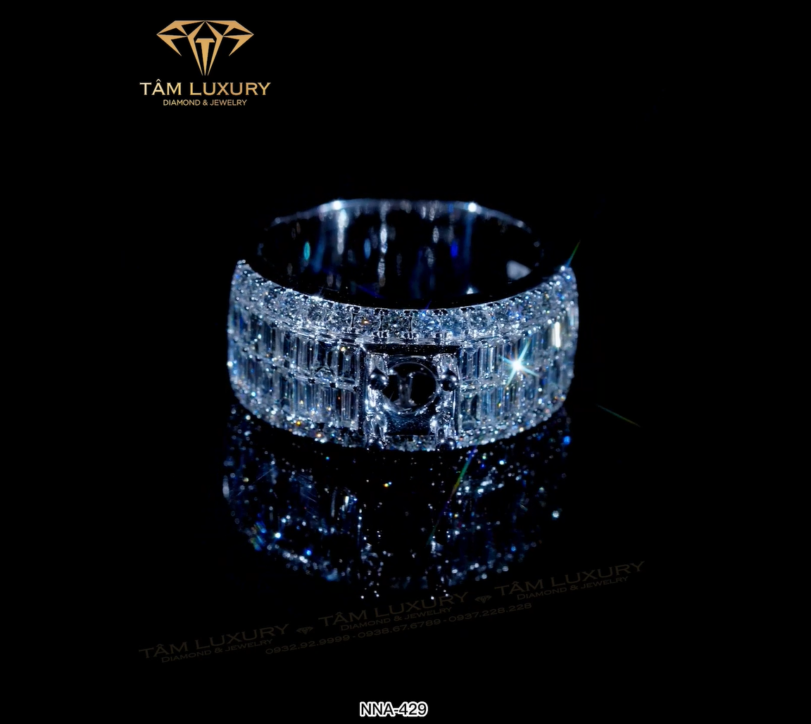 Top nhẫn kim cương nam vàng ý 750 được yêu thích nhiều Augusta - Mã NNA429 hinh 1