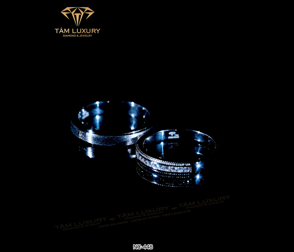 Nhẫn cặp kim cương vàng 750 Clitus - Mã NC448 hinh 1