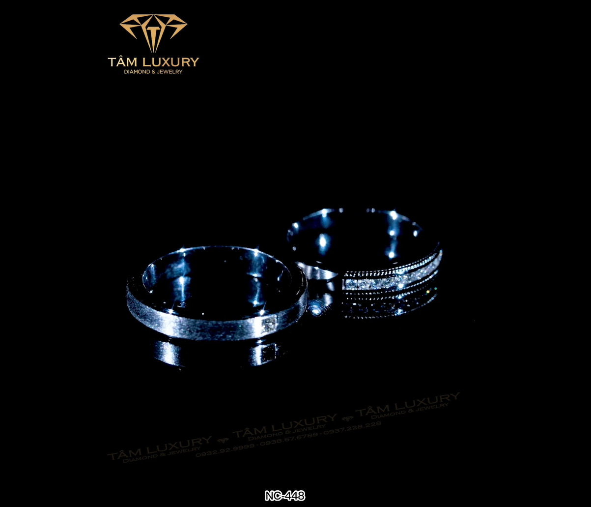 Nhẫn cặp kim cương vàng 750 Clitus - Mã NC448 hinh 3