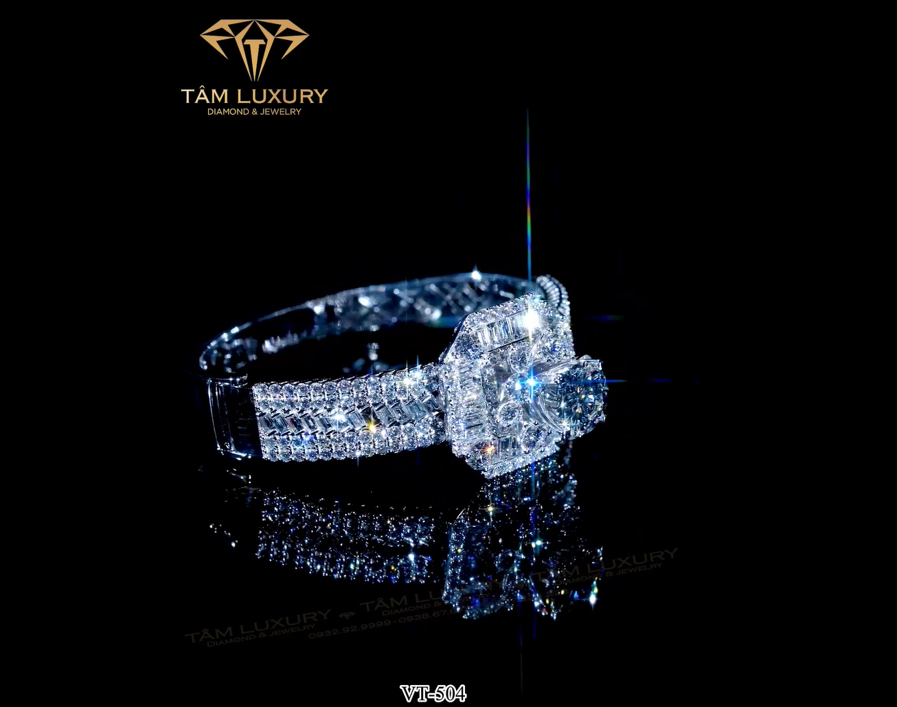 Top siêu phẩm vòng tay kim cương “Mine” – Mã VT504