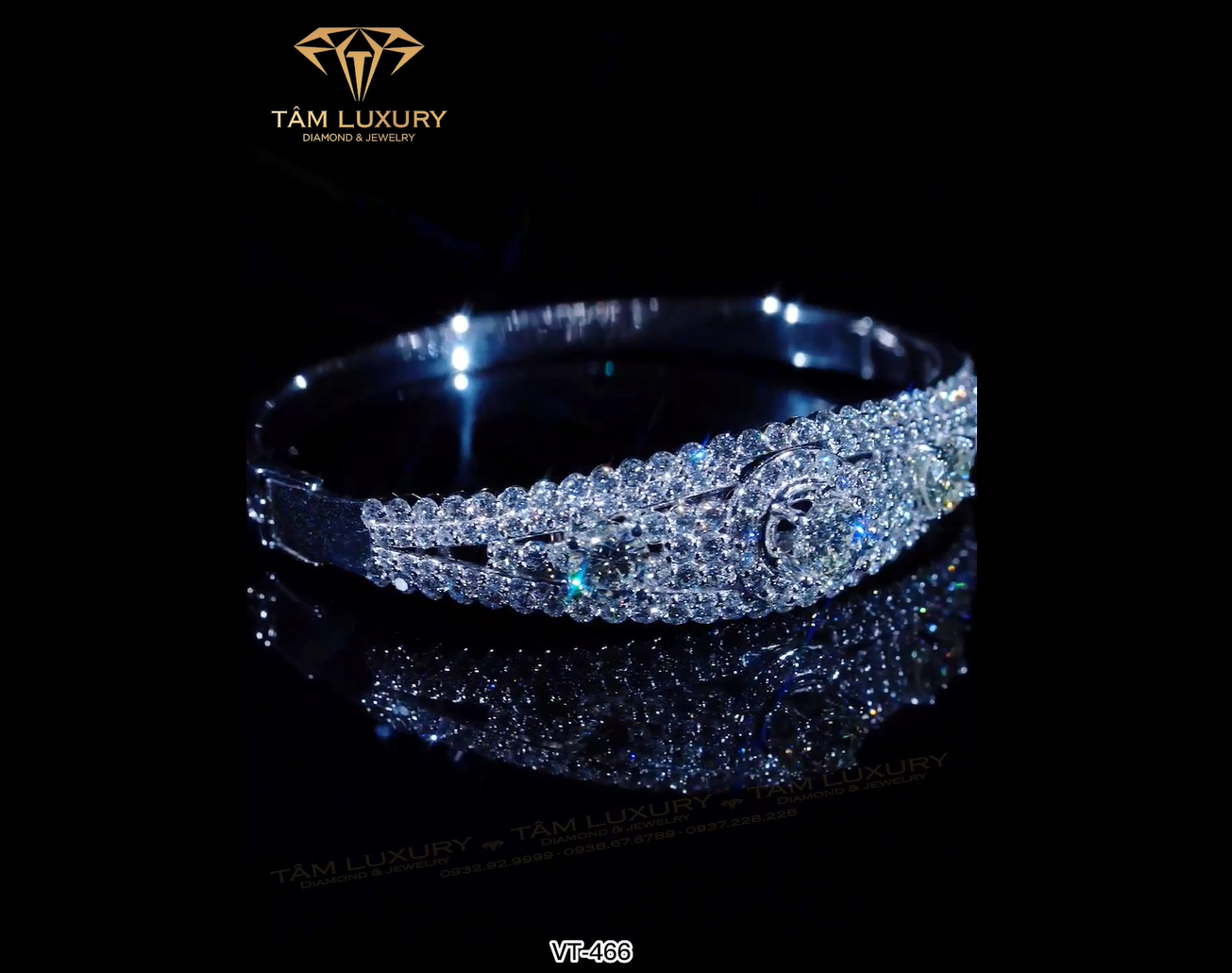 Vòng tay kim cương “Cherly” – Mã VT466