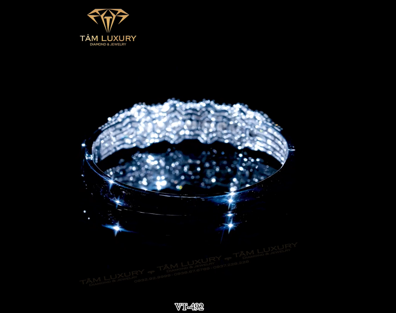 Vòng tay kim cương Doris - Mã VT492 hinh 2