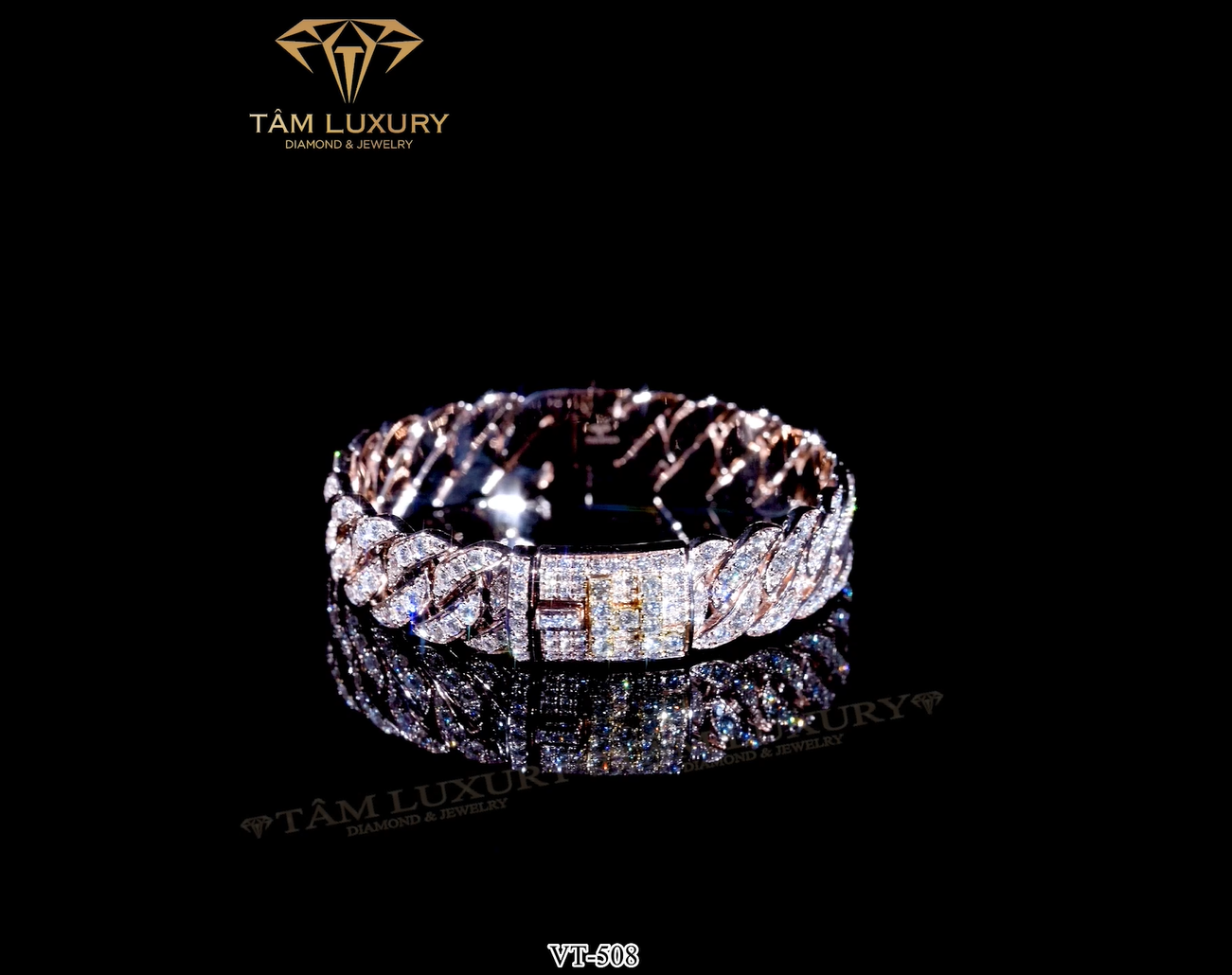 Vòng tay kim cương “Emalbe” – Mã VT508