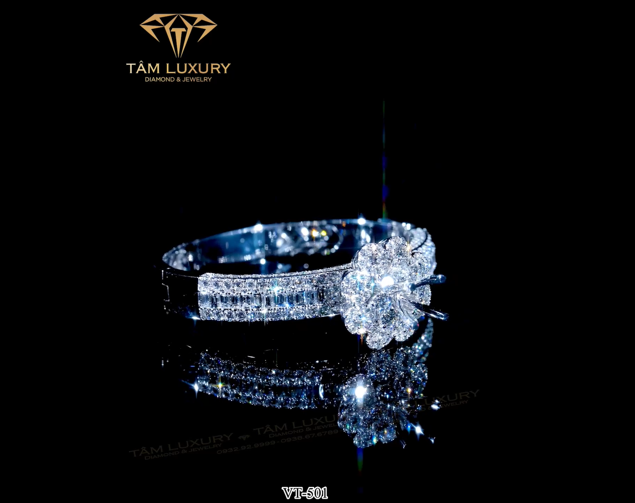 Vòng tay kim cương “Gisebell” – Mã VT501
