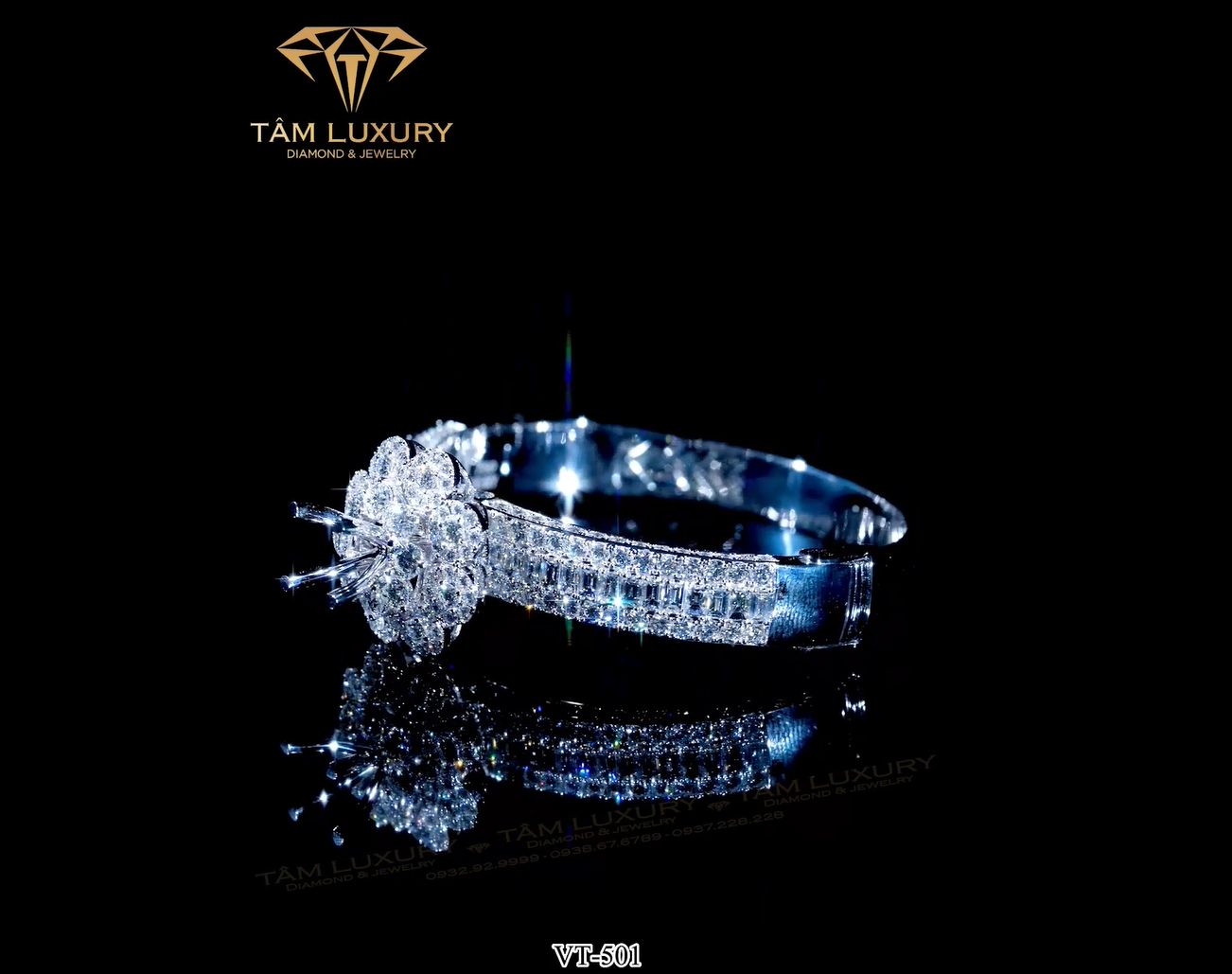 Vòng tay kim cương Gisebell - Mã VT501 hinh 3